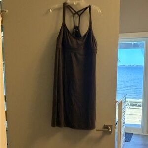 Athleta Gray Strappy Active sun dress L